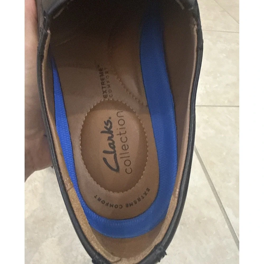 Clark Collection Men's 12 M Black Whiddon Step‎ Loafers Shoes Career Comfort